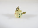 Miniature Asian Teapot Charm Hand Painted Carved Bone Removable Lid Antique - Just Stuff I Sell