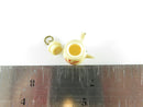 Miniature Asian Teapot Charm Hand Painted Carved Bone Removable Lid Antique - Just Stuff I Sell