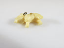 Antique Carve Bone Miniature Elephant Charm Stanhope Peep Photograph Scene 7/8" - Just Stuff I Sell