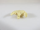 Antique Miniature Carved Bone Elephant Okimono Figure 7/8" x 5/8" - Just Stuff I Sell