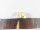 Antique Miniature Carved Bone Elephant Okimono Figure 7/8" x 5/8" - Just Stuff I Sell