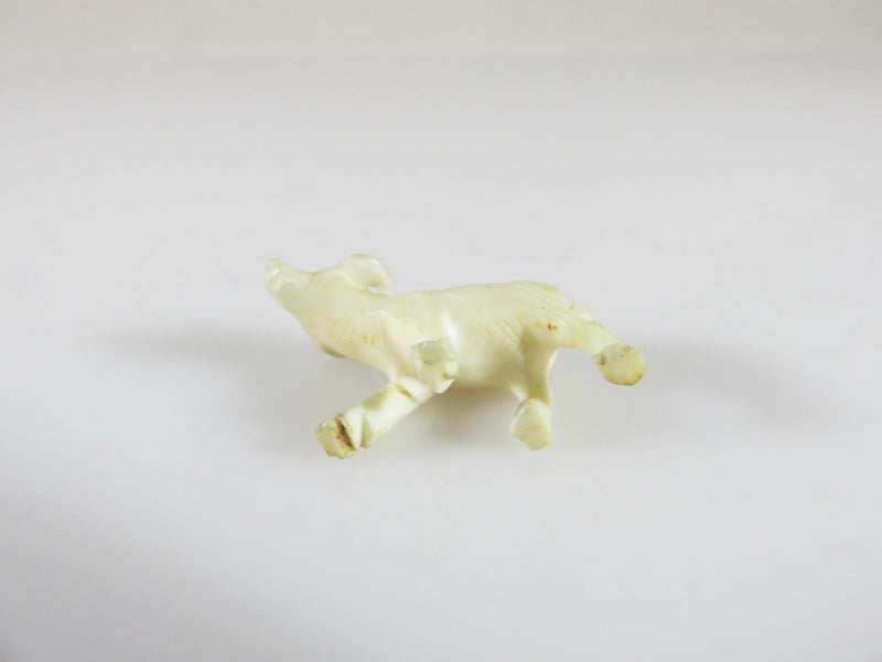 Antique Caved Bone Asian Water Buffalo Charm Pendant Figure Finely Carved Details - Just Stuff I Sell