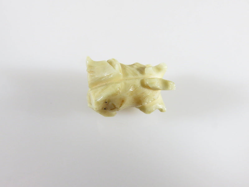 Chinese 3 Wise Men Monkeys Charm Antique Carved Bone Charm 9/16" High - Just Stuff I Sell
