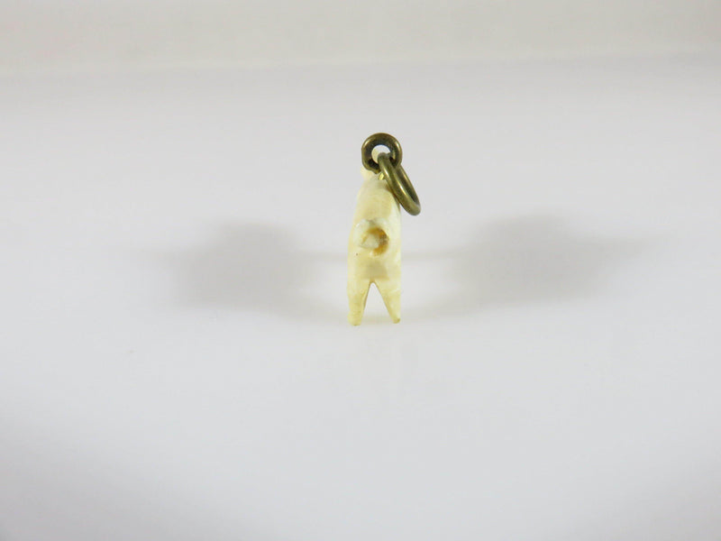 Antique Miniature Pig Charm Pendant Finely Carved Asian Bone Charm 3/4" - Just Stuff I Sell