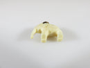 Hand Carved Antique Asian Bone Elephant Charm, Miniature Elephant Pendant 5/8" - Just Stuff I Sell