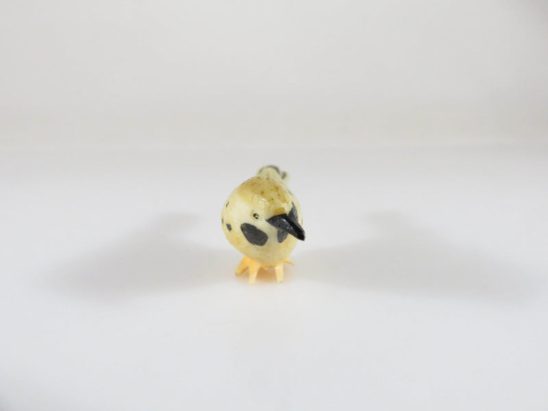 Antique Miniature Spotted Bird Carved Bone Asian Bird Okimono Figure 1 1/2" x 5/8" - Just Stuff I Sell