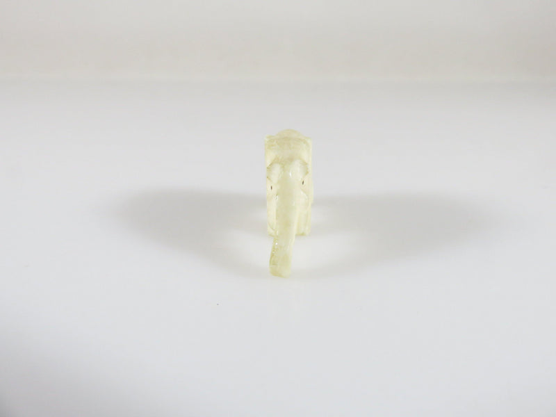 Antique Miniature Carved Bone Elephant Form Figurine 7/8" x 1/2" - Just Stuff I Sell