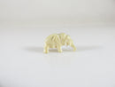 Antique Miniature Carved Bone Elephant Form Figurine 7/8" x 1/2" - Just Stuff I Sell