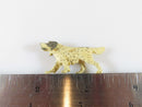 Antique Miniature English Setter Hand Carved in Bone With Black Spots - Just Stuff I Sell
