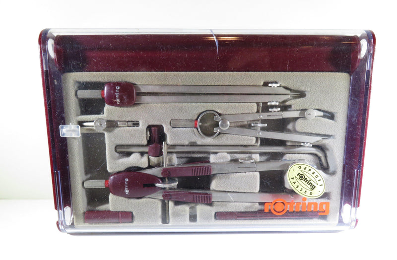 Vintage Rotring Technical Drafting Compass Tool Set Very Fine German Made Set - Just Stuff I Sell
