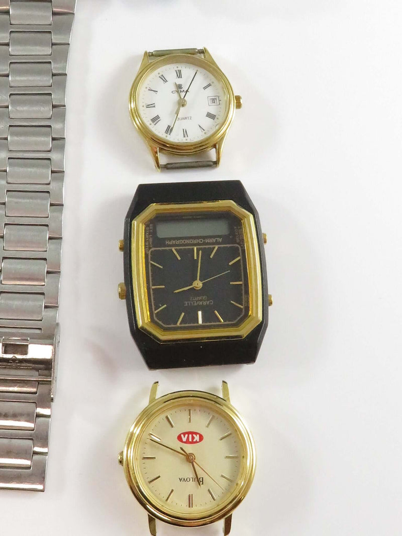 Grouping of Quartz Watches Women & Men Bulova Timex, Casio, Anne Klein, Diamond