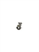Letter J Ring Insert for Signet Monogram Rings Hardstone Ring Letter J 8.23mm — Silver — front view