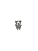 Letter W Ring Insert for Signet Monogram Rings Hardstone Ring 7.89mm product image for Just Stuff I Sell, clear front view, neutral background, original listing photo, optimized descriptive alt text, centered composition