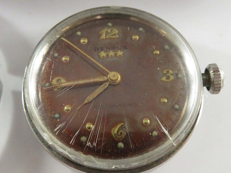 c1951 Benrus 3 Star Wristwatch CF-1 17 Jewel  ETA 1256 Automatic in Original Box