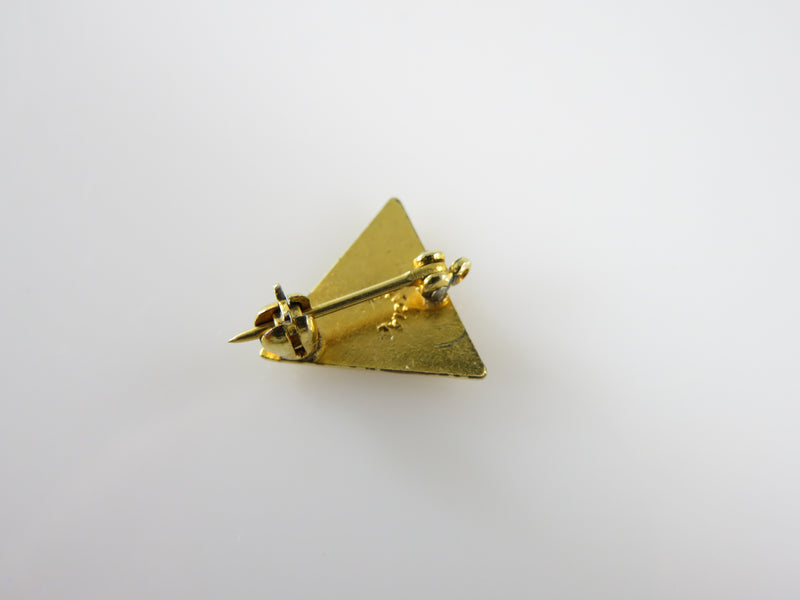 Vintage YMCA HI-Y Fraternal Pin Gold Gilt With Enameling