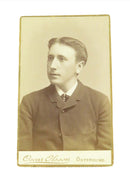 Antique CDV Man Facing Right Oscar Olsson Ostersund Sweden 4 1/8" x 2 1/2" — front view