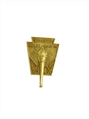Vintage Gold Filled National Honor Society CS LS Pinback — Gold — front view