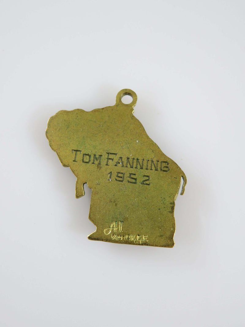 1952 Basketball Medal Gold Filled Buffalo Form Tom Fanning Made By AI