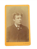 Antique CDV Man Posing Right A. Olson Ostersund Sweden 4 1/8" x 2 1/2" — front view