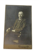 Antique Photo Distinguished Man in Chair Rosengrens Eftr 4 1/8" x 2 1/2" — front view