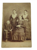 Antique Cabinet Card Burns 3 Woman and Young Boy Eau Claire Wisconsin c1875 — front view