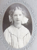 Unnamed Sitter Young Victorian Blonde Woman E. W. Gross Ashland PA Antique Photograph — front view