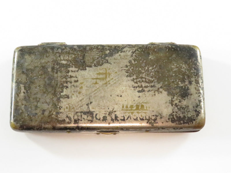 c1913 Gillette Safety Razor Pocket Edition Case Only Morris Sindler For Restoration
