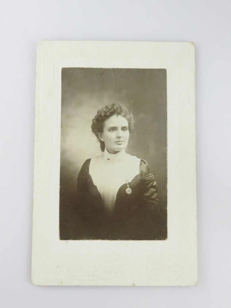 Unnamed Sitter Almost Smiling Woman Nurse Watch Bennie Smith Newark Antique Phot