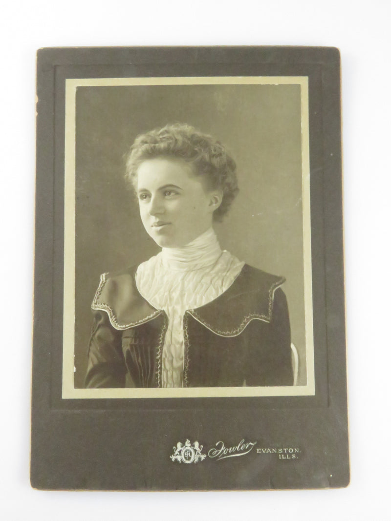 Ruby Rawll Victorian Socialite Woman Fowler Evanston Illinois Antique Photograph
