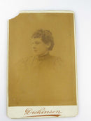 Antique UK Cabinet Card by Dickinson of Pretty Woman Lots of Tanning to the Imag product image for Just Stuff I Sell, clear front view, neutral background, original listing photo, optimized descriptive alt text, centered composition variant 3