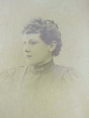 Antique UK Cabinet Card by Dickinson of Pretty Woman Lots of Tanning to the Imag product image for Just Stuff I Sell, clear front view, neutral background, original listing photo, optimized descriptive alt text, centered composition variant 2