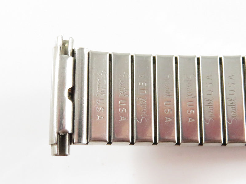 Vintage c1970 Speidel USA Stainless Flex Stretch 16mm to 19mm Watch Band Pre-own