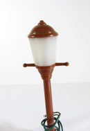 Lot of 2 Vintage Model Railway Lamppost Street Lights Brown Plastic 4 1/4" High - Just Stuff I Sell