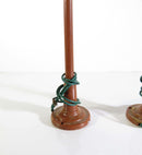 Lot of 2 Vintage Model Railway Lamppost Street Lights Brown Plastic 4 1/4" High - Just Stuff I Sell