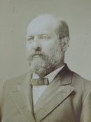 President James A Garfield Original Cabinet Card J.F. Ryder Cleveland Ohio Antique Photograph — front view