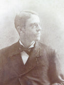 Named Sitter Young Man with Hat Cane & Spectacles Eylria Ohio Antique Photograph product image for Just Stuff I Sell, clear front view, neutral background, original listing photo, optimized descriptive alt text, centered composition