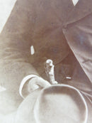 Named Sitter Young Man with Hat Cane & Spectacles Eylria Ohio Antique Photograph product image for Just Stuff I Sell, clear front view, neutral background, original listing photo, optimized descriptive alt text, centered composition variant 3