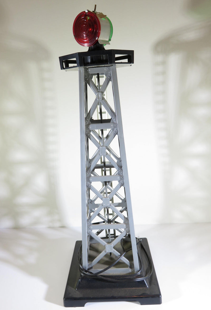 Vintage 12" High Louis Marx & Co O Scale Railroad Revolving Beacon Tower - Just Stuff I Sell