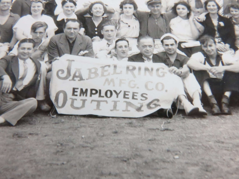 Jabel Ring Manufacturing Co Employees Outing Photo Vintage Circa 1950's