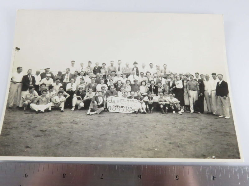 Jabel Ring Manufacturing Co Employees Outing Photo Vintage Circa 1950's