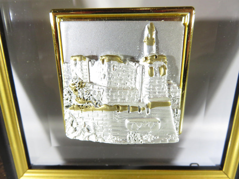 Vintage 3D Sterling Silver & Crystal Plaque Hand Crafted by SAAD Israel - Just Stuff I Sell