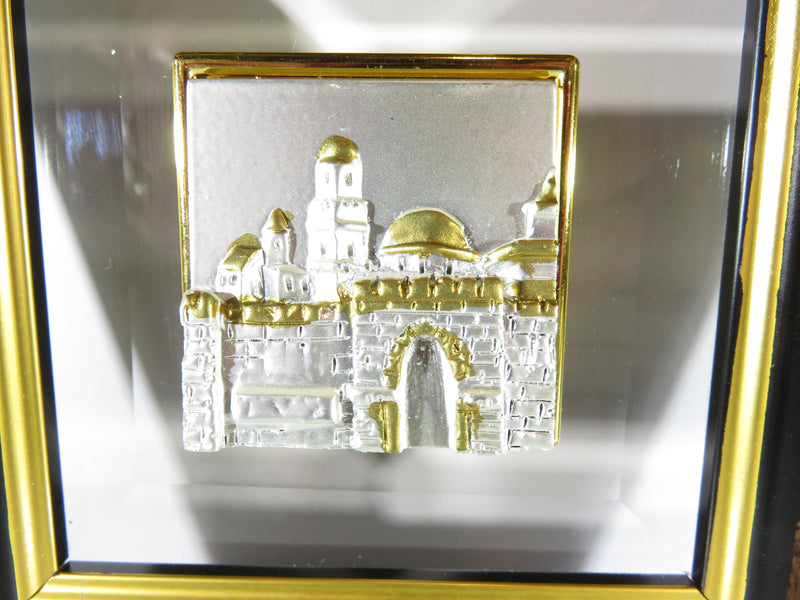Tower of David 3D Sterling Silver Crystal Plaque Artisan Made SAAD in Israel - Just Stuff I Sell