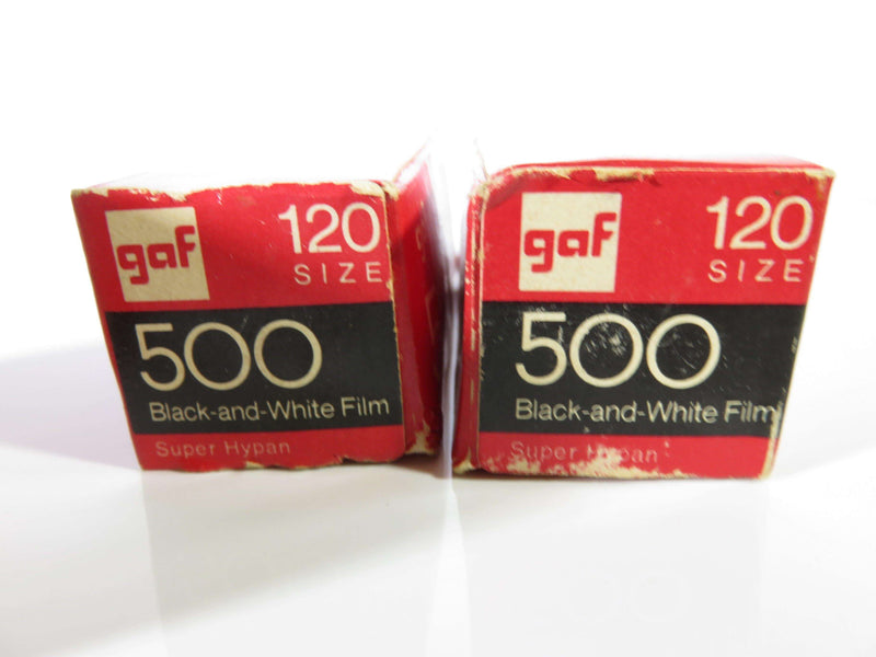 Grouping of 3 1970's Film Boxes for Display Gaf 500 120 BW Agfa CT18 - Just Stuff I Sell