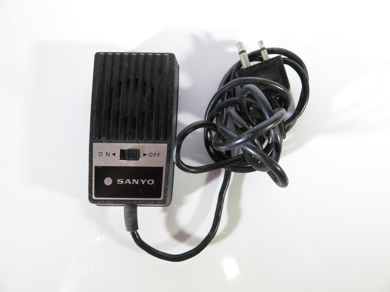 Vintage 1970's Handheld Sanyo Microphone Two Prong On Off Switch 500 ohm - Just Stuff I Sell