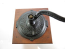 Vintage Coffee Grinder Hand Turn Dove Tail Wood with Cast Iron - Just Stuff I Sell