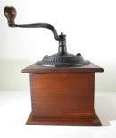Vintage Coffee Grinder Hand Turn Dove Tail Wood with Cast Iron - Just Stuff I Sell
