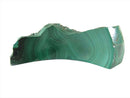 3 3/8" Long Polished Natural Malachite Slice Rock Formation 137.1 Grams — front view