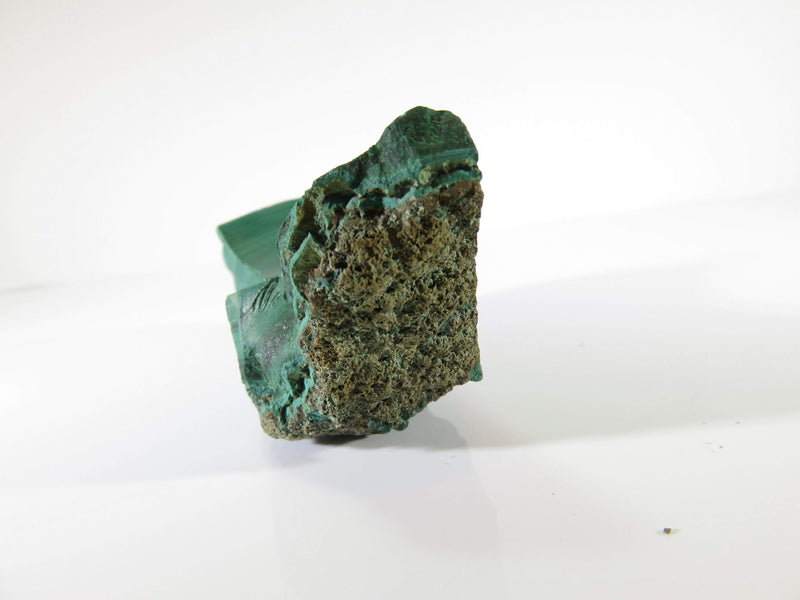 3 3/8" Long Polished Natural Malachite Slice Rock Formation 137.1 Grams - Just Stuff I Sell