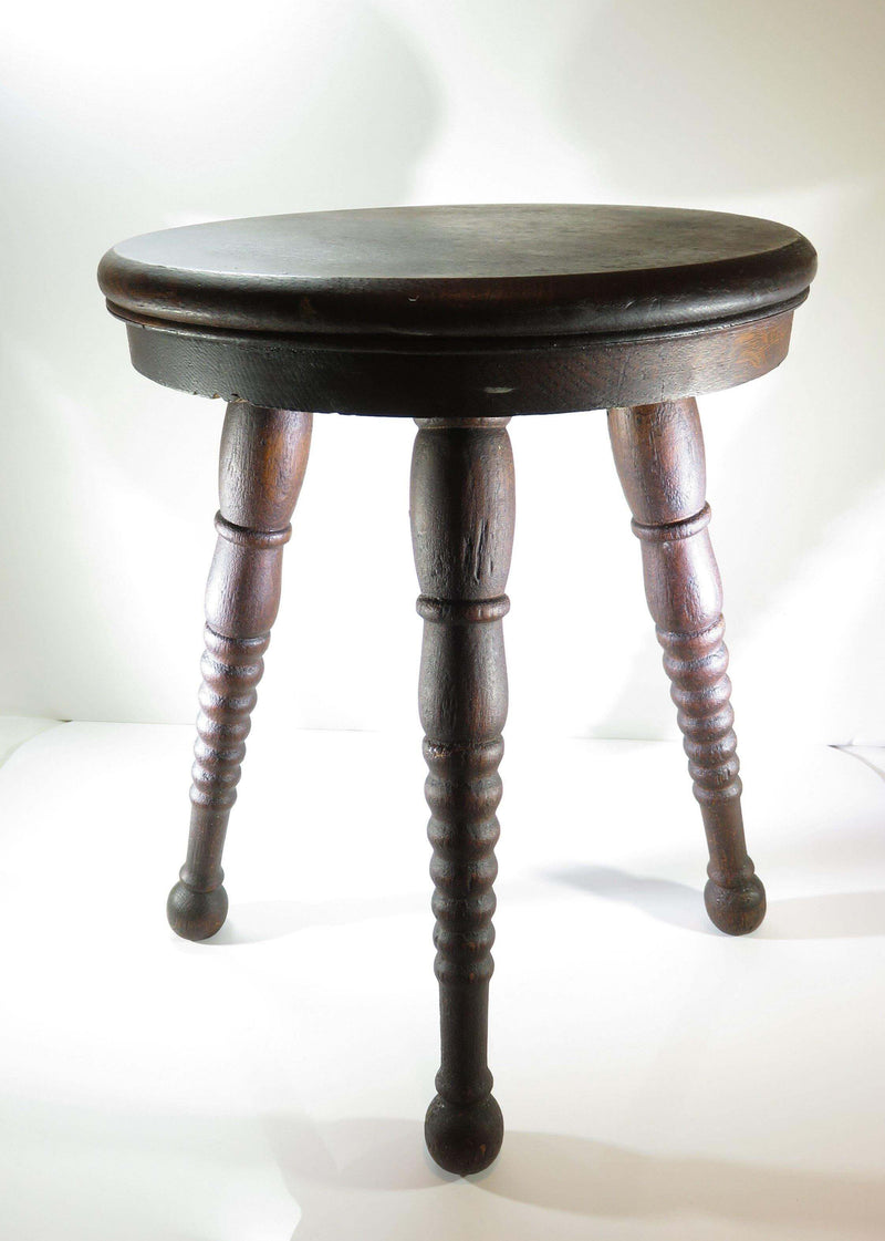 Antique Wood Foot Rest Antique Solid Wood Stool Rest Circa 1880's 14" High - Just Stuff I Sell