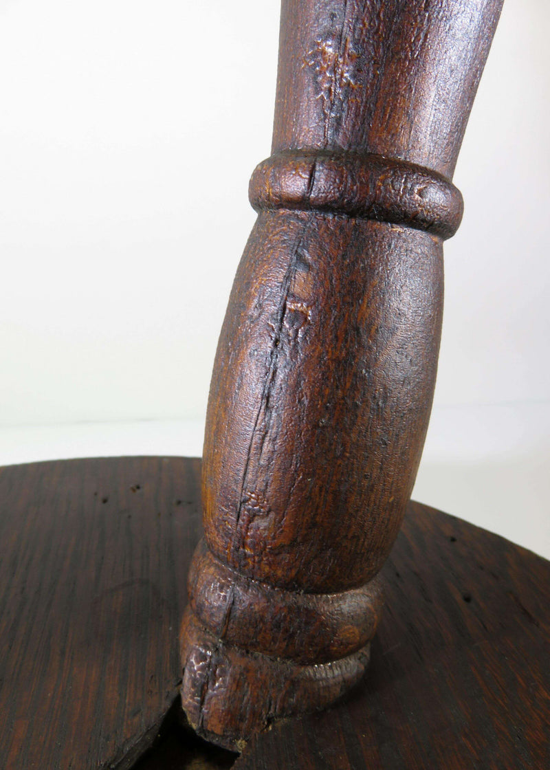 Antique Wood Foot Rest Antique Solid Wood Stool Rest Circa 1880's 14" High - Just Stuff I Sell